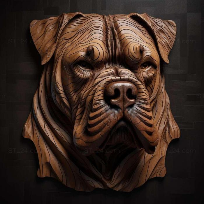 Nature and animals (Cane Corso dog 3, NATURE_7191) 3D models for cnc